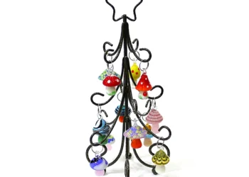 Charming Bronze Christmas Ornaments with Colorful Mini Mushroom Accents Review