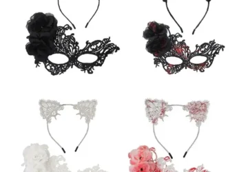 2025 Versatile Masquerade Mask with Adjustable Cat Ear Headband for Events